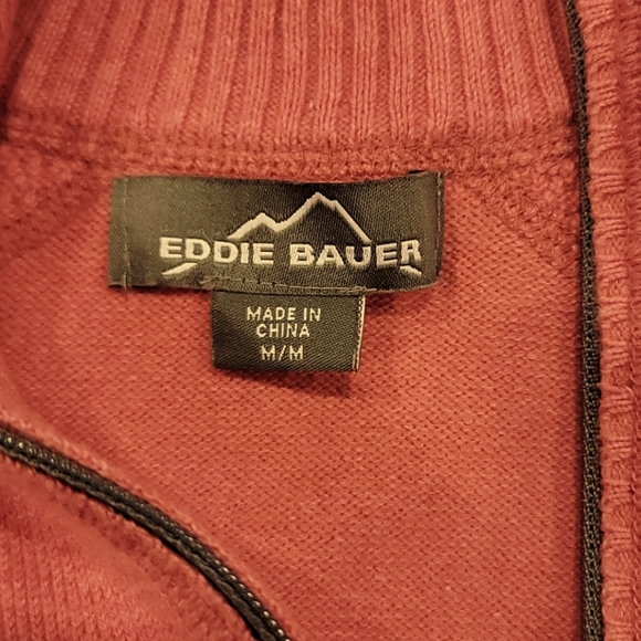 🌷H.P.❤Eddie Bauer Raspberry Zip Sweater - Picture 4 of 5